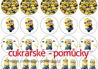 30 ks OBRÁZKŮ Z JEDLÉHO PAPÍRU MIMOŇ - JÁ PADOUCH 2