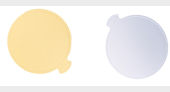 STŘÍBRNÁ - ZLATÁ PODLOŽKA MINIDEZERT KRUH 8 cm