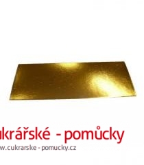 PODLOŽKA DORTOVÁ ZLATÁ 40 X 30 CM