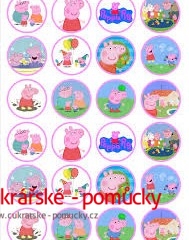 24 ks JEDLÝ  PAPÍR  PEPPA PIG