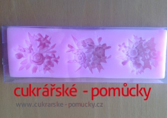 SILIKONOVÁ  FORMA 3 KYTICE