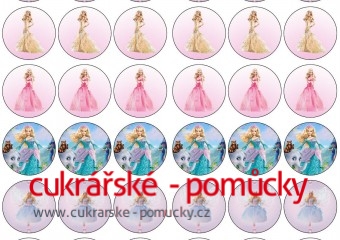 BARBIE - KOLEČKA Z JEDLÉHO PAPÍRU  48 KS