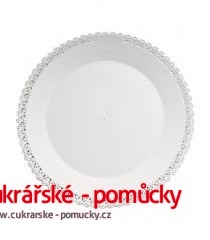 PODLOŽKA DORTOVÁ BÍLÁ - PLAST  32 CM