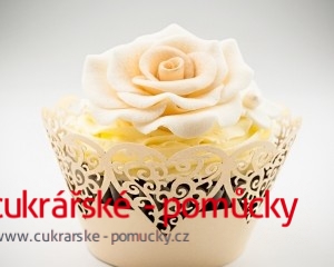 KOŠÍČKY NA CUPCAKES  12 KS   ZLATÉ 2