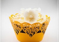 KOŠÍČKY NA CUPCAKES  12 KS  ORANŽOVÉ 2