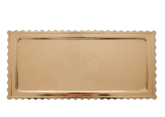 PODLOŽKA DORTOVÁ ZLATÁ OBDÉLNÍK 16 X 41CM
