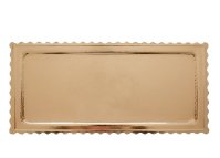 náhled - PODLOŽKA DORTOVÁ ZLATÁ OBDÉLNÍK 16 X 41CM