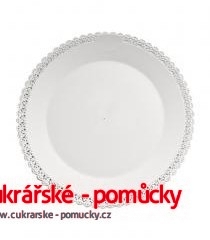 PODLOŽKA DORTOVÁ BÍLÁ- PLAST 29,5 CM