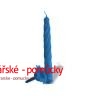 NAROZENINOVÁ SVÍČKA MODRÁ  1 KS