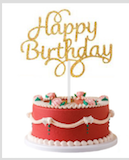 ZÁPICH HAPPY BIRTHDAY TŘPYTIVÝ ZLATÝ