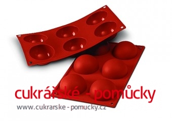 SILIKONOVÁ FORMA POLOKOULE PRŮMĚR 7 CM