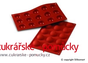 SILIKONOVÁ FORMA POLOKOULE PRŮMĚR 4 CM