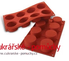 SILIKONOVÁ FORMA  KRUH PRŮMĚR 6 CM