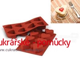 SILIKONOVÁ FORMA  SRDCE PRŮMĚR 6 CM