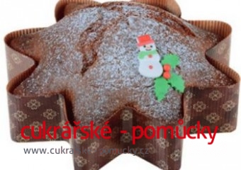 FORMA Z PEČNÉHO PAPÍRU HVĚZDA  10 KS