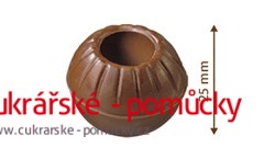 ČOKOLÁDOVÉ TRUFFLE  -  KOULE NA PRALINKY MLÉČNÉ  8 KS