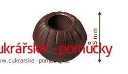 ČOKOLÁDOVÉ TRUFFLE  -  KOULE NA PRALINKY HOŘKÉ  16 KS