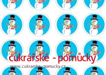 24 KS OBRÁZKŮ Z JEDLÉHO PAPÍRU VÁNOCE 5