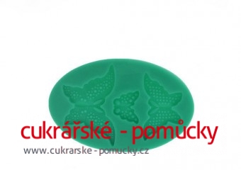 SILIKONOVÁ FORMA TŘI MOTÝLCI