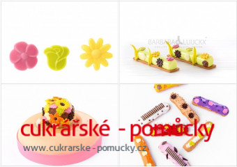 ČOKOLÁDOVÁ DEKORACE KVĚTINY 18 KS