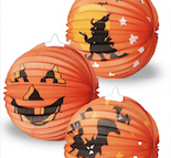 HALLOWEEN LAMPION KULATÝ  1 KS