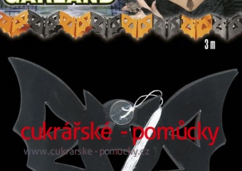 HALLOWEEN GIRLANDA NETOPÝR  3 m