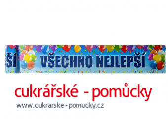 PARTY BANNER VŠECHNO NEJLEPŠÍ