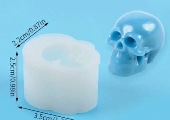 SILIKONOVÁ FORMA LEBKA 3D