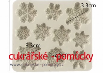 SILIKONOVÁ FORMA VLOČKY SADA II
