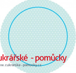 DORTOVÁ PODLOŽKA MODRÝ PUNTÍK  31 CM