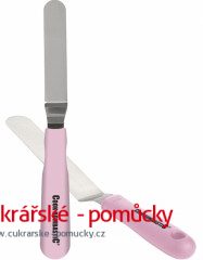 CUKRÁŘSKÁ ŠPACHTLE S OHYBEM RŮŽOVÁ