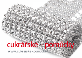 DIAMANTOVÝ PÁS 58 mm x 1 m STŘÍBRNÝ