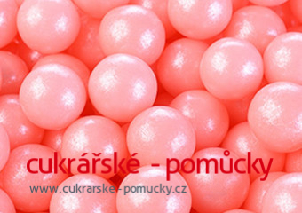 CUKROVÉ PERLY RŮŽOVÉ  60 g