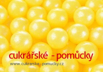 CUKROVÉ PERLY ŽLUTÉ  60 g