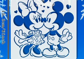 STENCILA - ŠABLONA DEKORŮ MICKEY A MINNIE