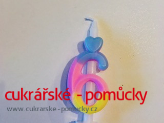 SVÍČKA DUHOVÁ 6