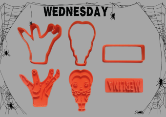 PLASTOVÁ VYKRAJOVÁTKA SADA WEDNESDAY