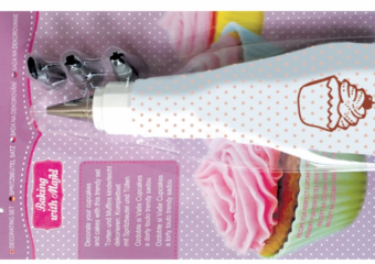 TREZÍROVACÍ SÁČEK A 4 ŠPIČKY CUPCAKE