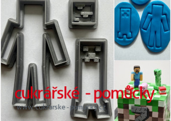 PLASTOVÁ VYKRAJOVÁTKA  MINECRAFT SADA 1 VELKÁ