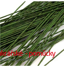 FLORISTICKÝ DRÁT 1,3 MM  ZELENÝ  10 KS