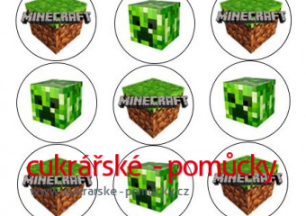 JEDLÝ PAPÍR MINECRAFT NA MUFFINY II