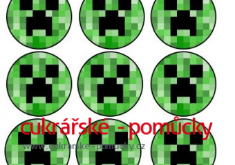 JEDLÝ PAPÍR MINECRAFT NA MUFFINY III