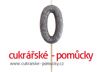 SVÍČKA ČERNÁ TŘPYTIVÁ  0