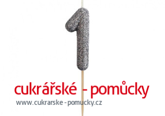 SVÍČKA ČERNÁ TŘPYTIVÁ  1