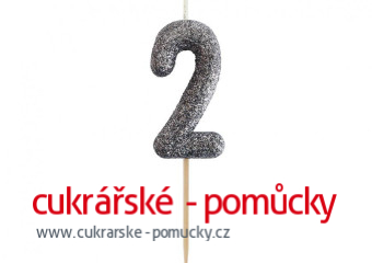 SVÍČKA ČERNÁ TŘPYTIVÁ  2