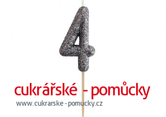SVÍČKA ČERNÁ TŘPYTIVÁ  4