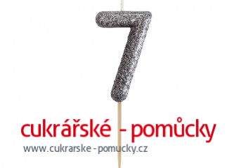 SVÍČKA ČERNÁ TŘPYTIVÁ  7