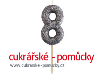 SVÍČKA ČERNÁ TŘPYTIVÁ  8