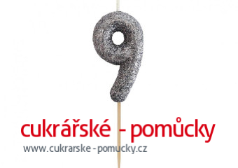 SVÍČKA ČERNÁ TŘPYTIVÁ  9