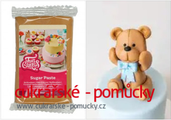 250 g POTAHOVACÍ A MODELOVACÍ HMOTA HNĚDÁ TEDDY